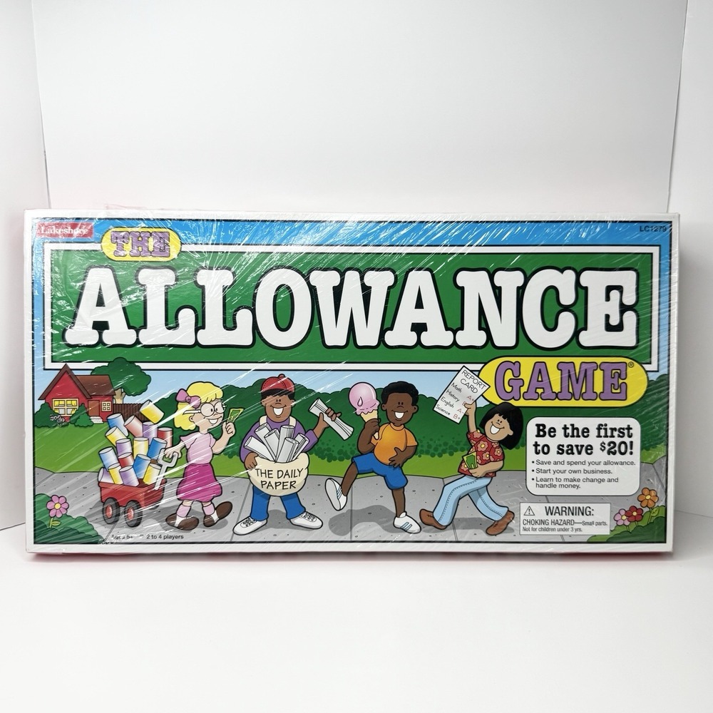 Lakeshore The Allowance Kids Board Game Educational Money- New Shrink Wrap Torn